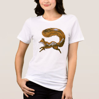Fox In Mountain Tri-Blend Shirt