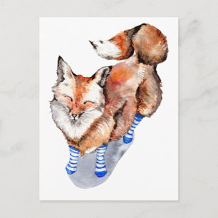 Fox in Socks Postcard