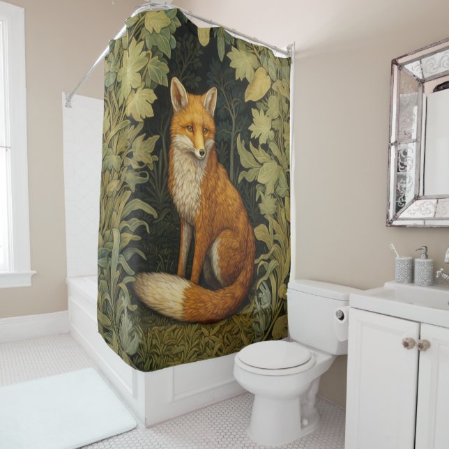 Fox in the forest, Art nouveau style (In Situ)
