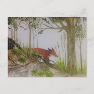 Fox in the Forest Postcard