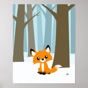 Fox in the Forest Poster