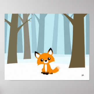 Fox in the Forest Poster