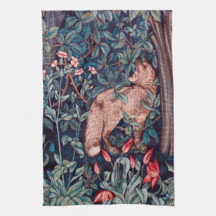 Fox in The Forest, William Morris Kitchen Towel