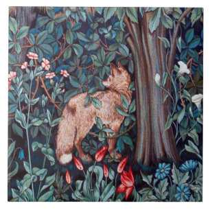 Fox in The Forest, William Morris Tile