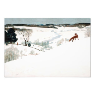 Fox in the Snow, 1935 by Newell Convers Wyeth Photo Print