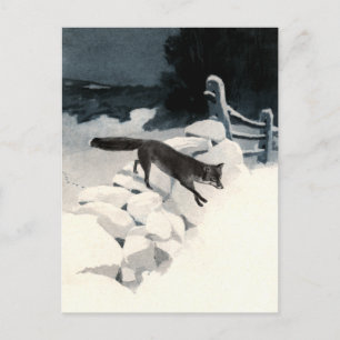 Fox in the Snow Postcard