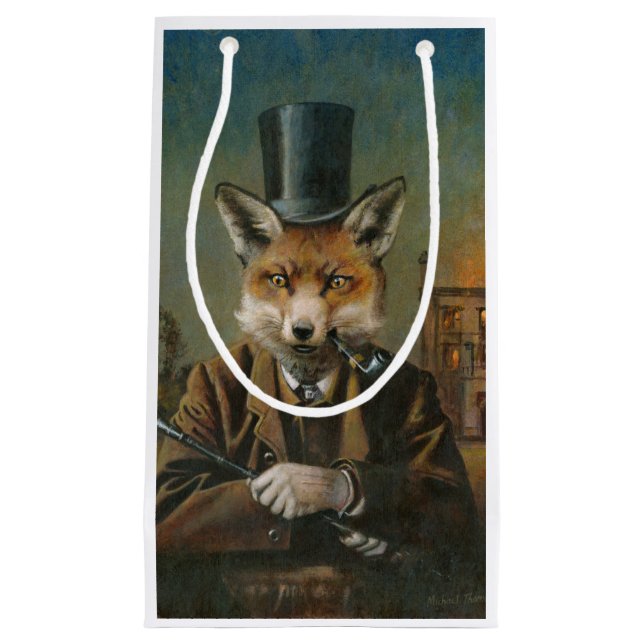 Fox In Top Hat Gift Bag (Front)