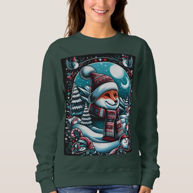 Fox in Winter Sweatshirt (Front)