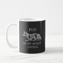 Fox Is My Spirit Animal funny quote illustration