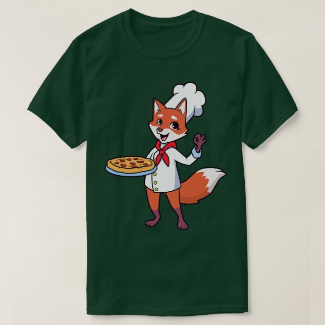 Fox is pizza maker T-Shirt (Design Front)