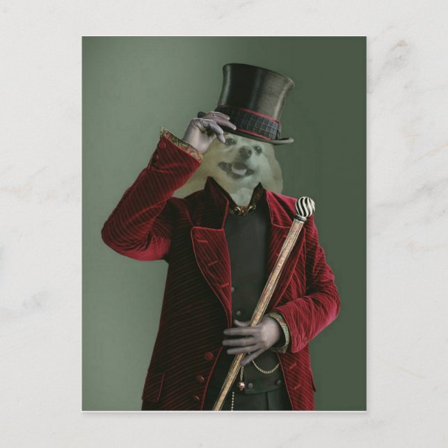 Fox Is The Invisible Man Postcard (Front)