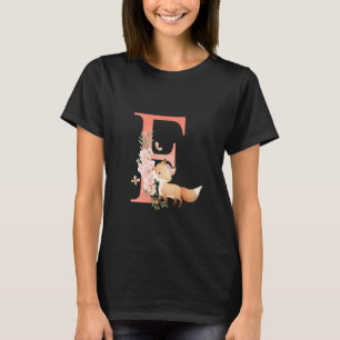 Fox Japanese Cherry Blossom Flower Vintage Butterf T-Shirt