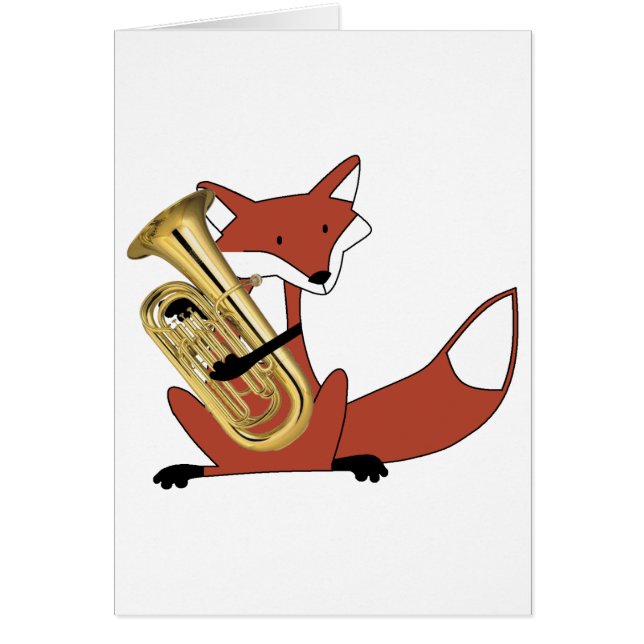 Fox jouant l'euphonium (Devant)
