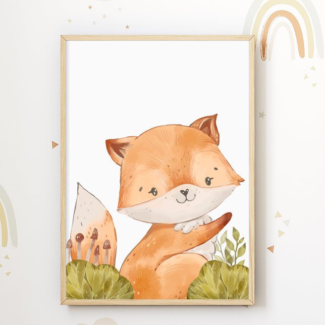 Fox Kids Room Imprimer Joli Animal Poster (Créateur téléchargé)