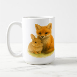 Fox Kit & Bunny Buddies Coffee Mug