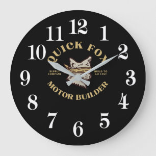 Fox Large Clock