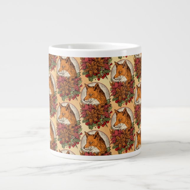 Fox Large Coffee Mug (Front)