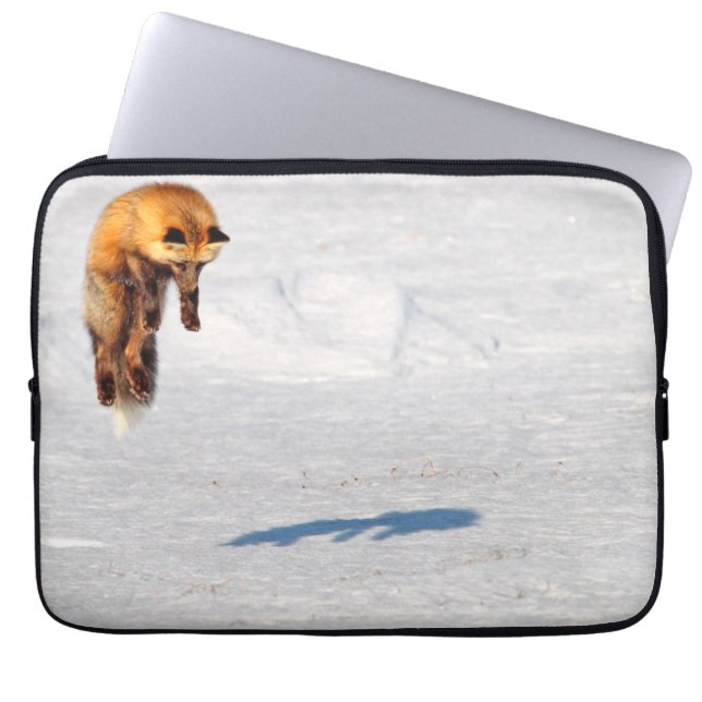Fox Leap | Yukon, Canada Laptop Sleeve (Front)