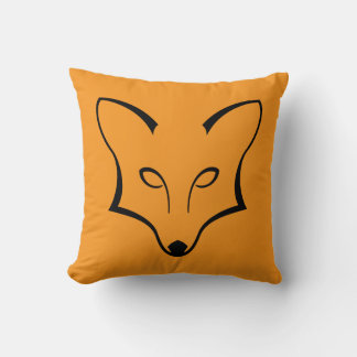 Fox Logo Throw Pillow