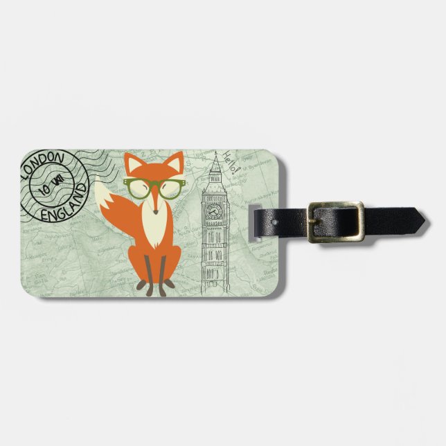 Fox London Luggage tag (Front Horizontal)