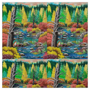 Fox Love Fabric