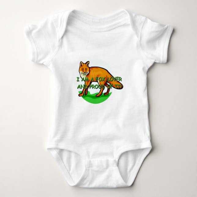 Fox Lover Baby Bodysuit (Front)