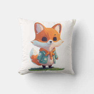 Fox Lovers Gift Throw Pillow