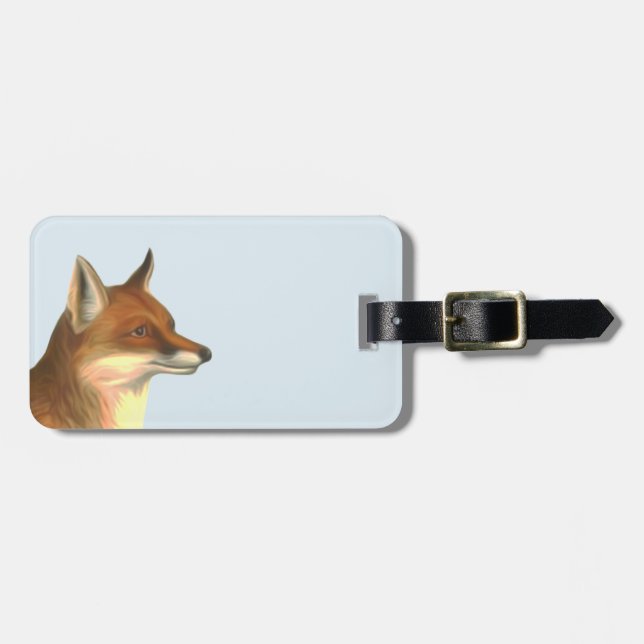 Fox Luggage Tag (Front Horizontal)