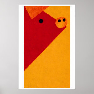 Fox Matchbox Art Print, Czechoslovakian Vintage Poster