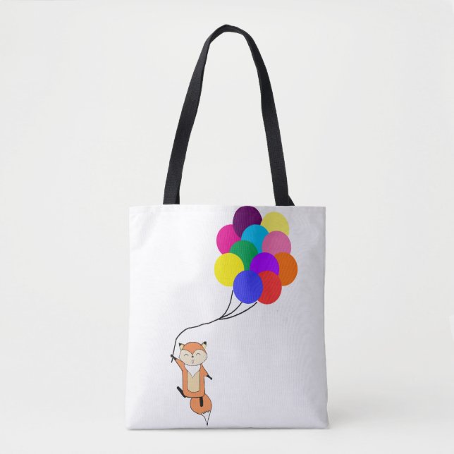 Fox mignon avec le sac fourre-tout à ballons (Devant)