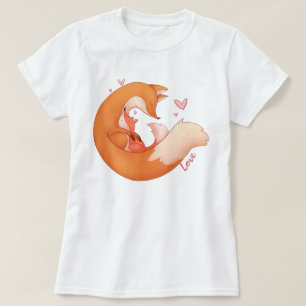 Fox Mom and Baby T-Shirt