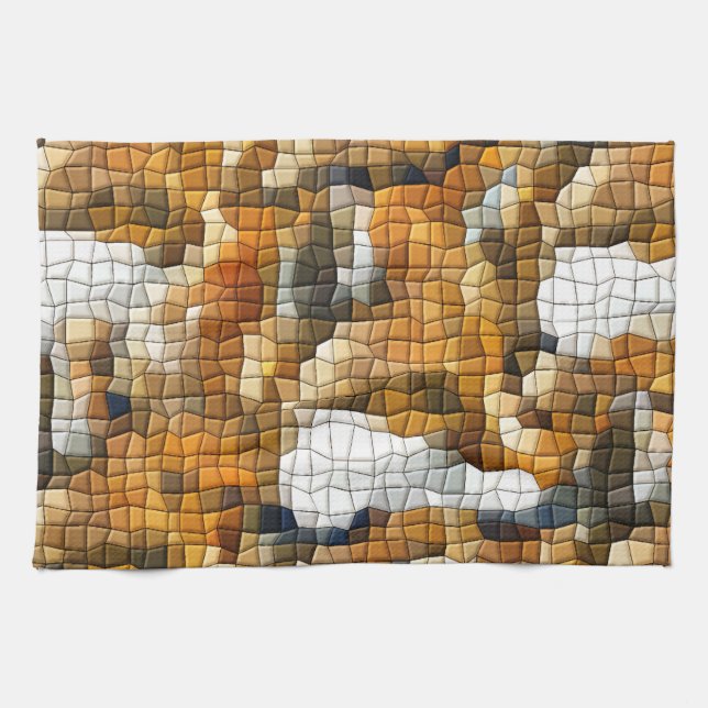 FOX MOSAIC KITCHEN TOWEL (Horizontal)