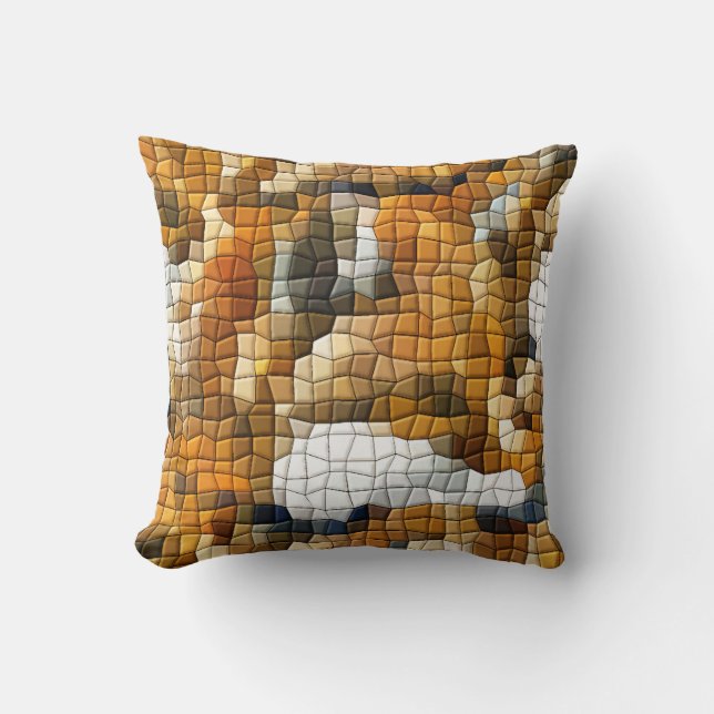 FOX MOSAIC THROW PILLOW (Front)