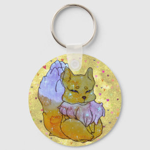 Fox named Dice Keychain