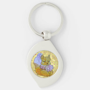 Fox named Dice Keychain