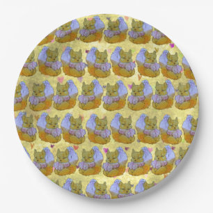 Fox named Dice Paper Plate