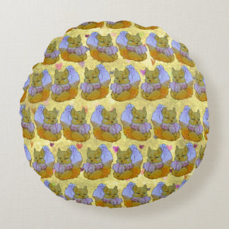 Fox named Dice Round Pillow