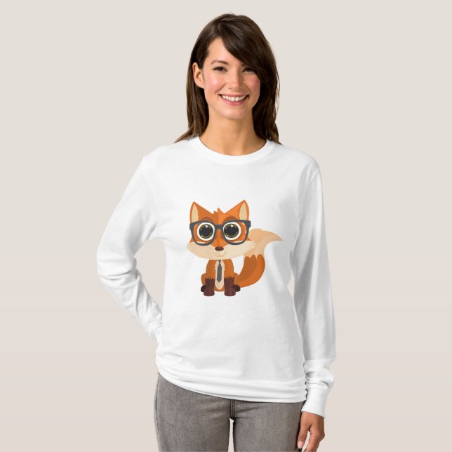 Fox Nerd T-Shirt (Front Full)