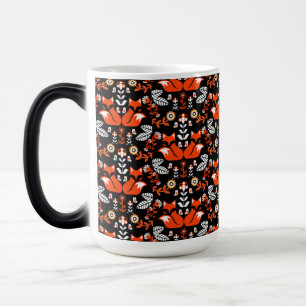 Fox Nordic Scandinavian Folk Art       Magic Mug