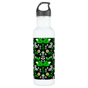 Fox Nordic Scandinavian Folk Art Tablecloth 710 Ml Water Bottle