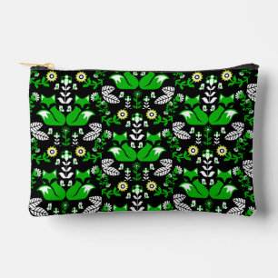 Fox Nordic Scandinavian Folk Art Tablecloth Accessory Pouch