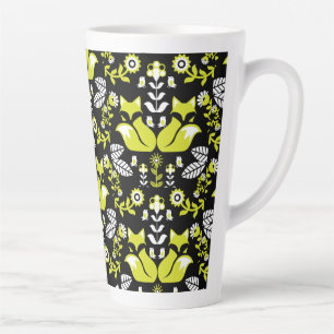 Fox Nordic Scandinavian Folk Art     Tablecloth Latte Mug