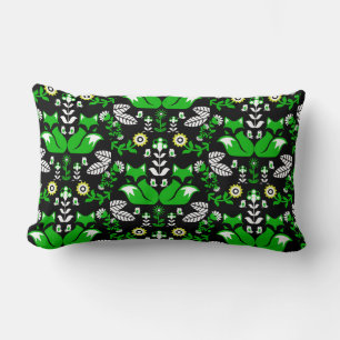 Fox Nordic Scandinavian Folk Art     Tablecloth Lumbar Pillow