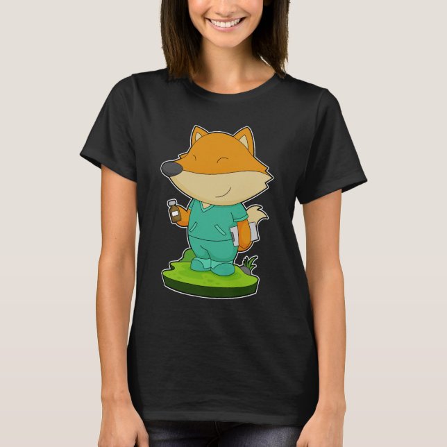 Fox Nurse Medicine T-Shirt (Front)