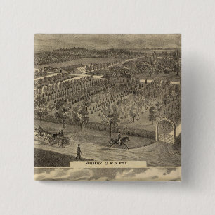 Fox nursery, res, orchard 2 inch square button