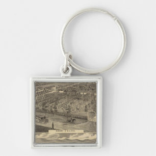 Fox nursery, res, orchard keychain