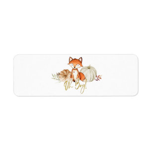 Fox Oh Boy Citrouille Cigar Étiquette