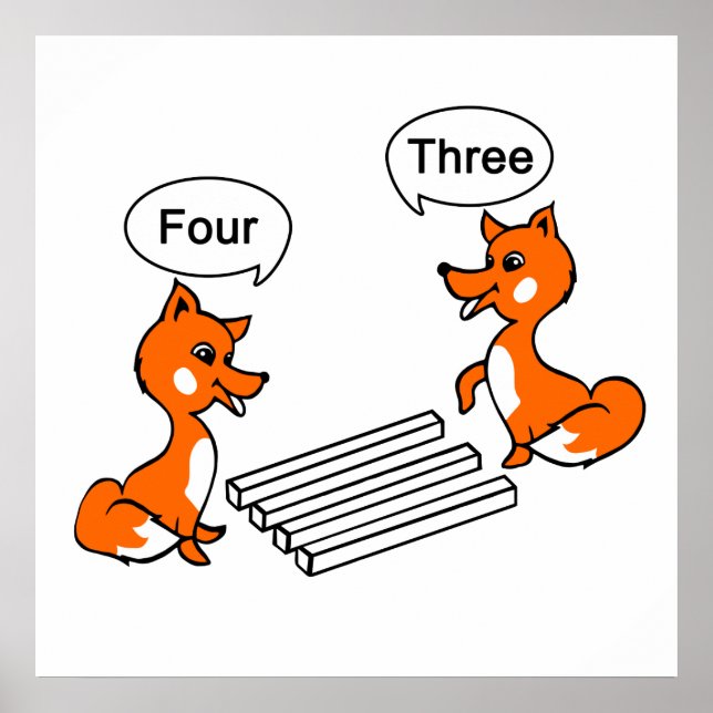 Fox Optical illusion Trick Poster (Front)
