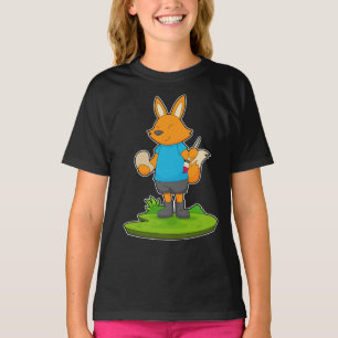 Fox Painting Paint brush T-Shirt