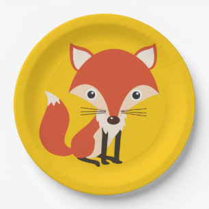 Fox Paper Plate